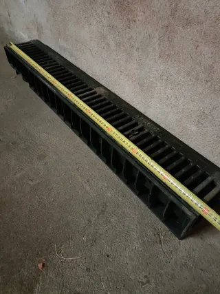 5 canales desagüe rejilla fundición