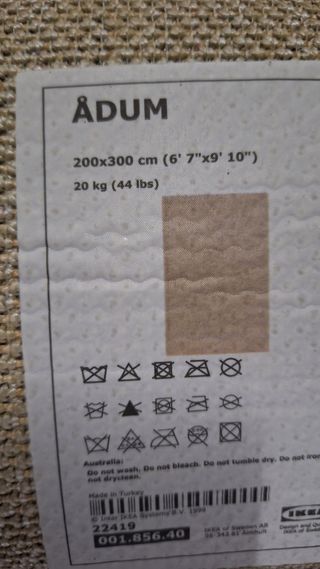 Alfombra Medidas 200 x 300