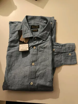 Camisa Massimo Dutti Hombre XXL Azul