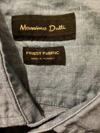 Camisa Massimo Dutti Hombre XXL Azul