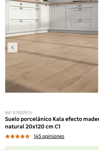 Suelo porcelánico Kala efecto madera 20x120 cm C1