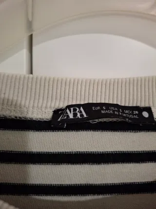 Jersey Zara Rayas Algodón Talla S