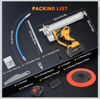 Pistola Engrasadora a Batería 10000 PSI