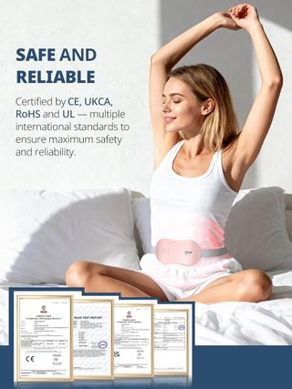 Slimpal Almohadilla Térmica Inalámbrica S1 Rosa