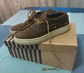 Botas Scalpers Marrones, zapatos, náuticos