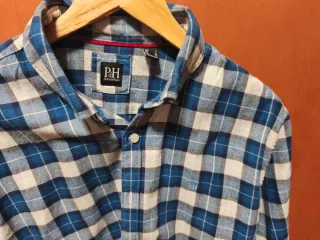 Camisa Pedro del Hierro cuadros azul y blanco