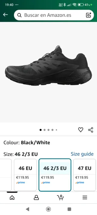 Zapatillas Salomon Gore-Tex Negras Nuevas