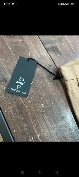 Pantalón beige hombre D