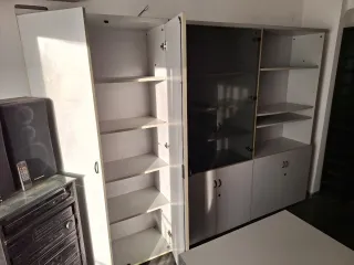 Armario oficina alto cristalera y baldas