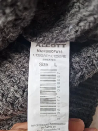 Maglione Knitwear Vintage Anni '90 Grigio