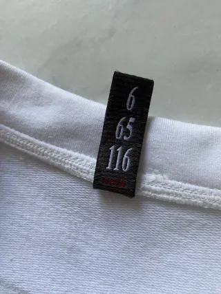 Blazer felpa bianca Rita tg 6 anni