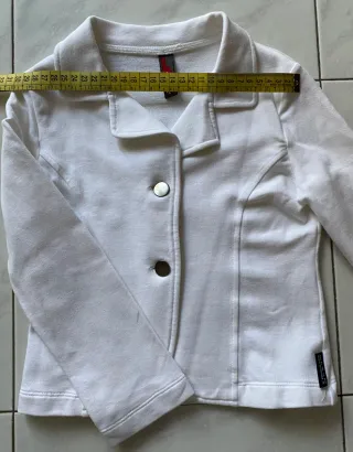 Blazer felpa bianca Rita tg 6 anni