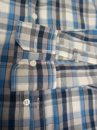 Camisa Gasolina Cuadros Azul Talla 5