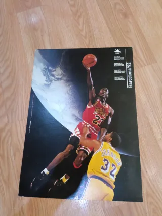 Cartel Juegos Olímpicos Barcelona 92 Baloncesto