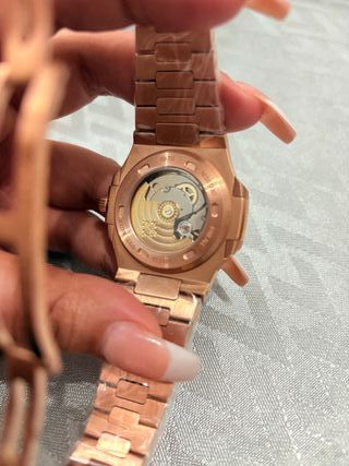 Patek Philippe Esfera Azul Oro Rosa