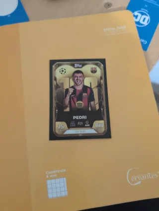 Pedri 100 Club Topps Carta Fútbol