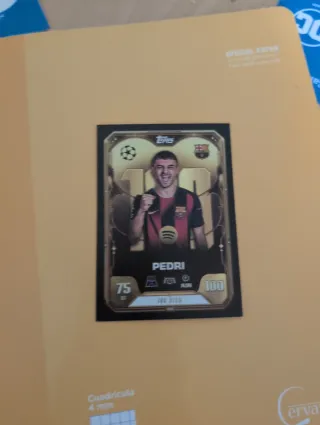 Pedri 100 Club Topps Carta Fútbol