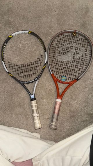 Dos raquetas de tenis artego y kuikma