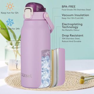 Botella Agua Acero Inoxidable 1.7L Térmica