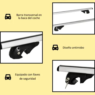 Barras de techo para coche