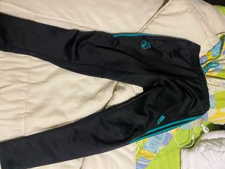 Pantalón Chándal Real Madrid Adidas Negro/Turquesa