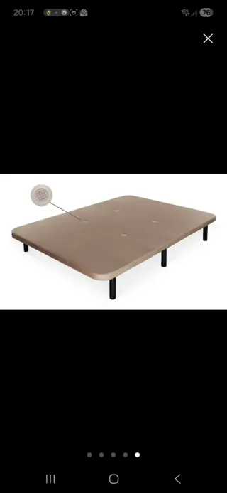 Somier y Colchón 105x190x22cm