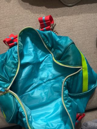 Bolsa Ralph Lauren Teal y Roja