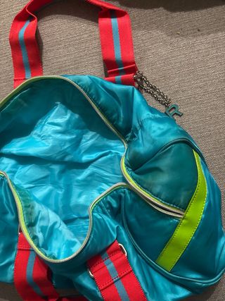 Bolsa Ralph Lauren Teal y Roja