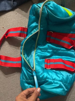 Bolsa Ralph Lauren Teal y Roja