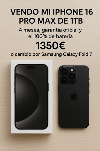 iPhone 16 Pro Max 1TB Nero