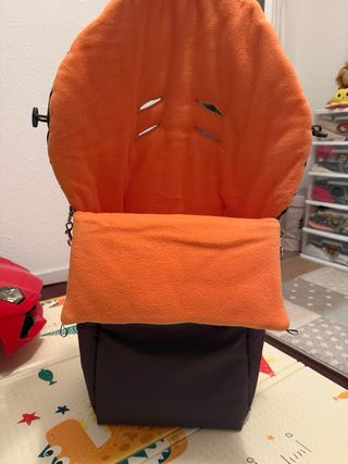 Saco Polar Bebé Morado y Naranja