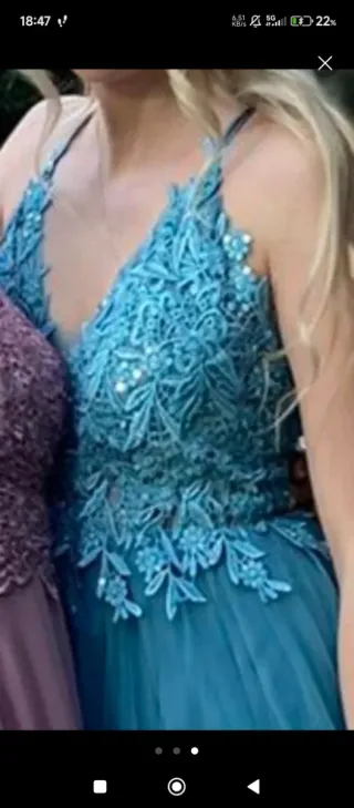 Vestido de ceremonia azul
