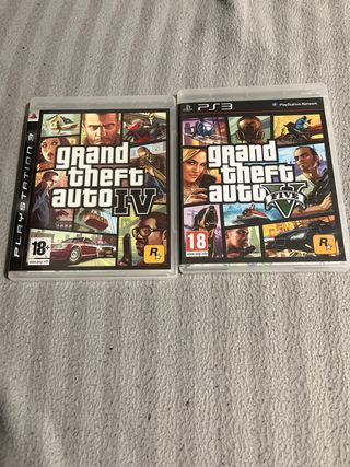 Grand Theft Auto IV y V PS3