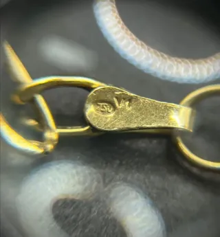 Pulsera oro 18k con piedras rojas