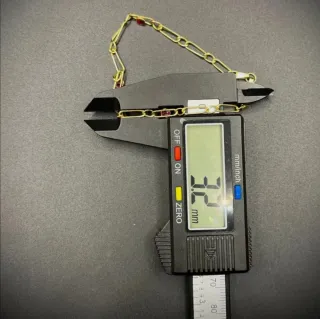 Pulsera oro 18k con piedras rojas