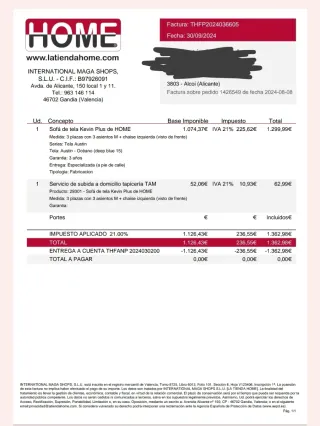 Sofá KEVIN PLUS CHAISE LOUNGE Izquierda