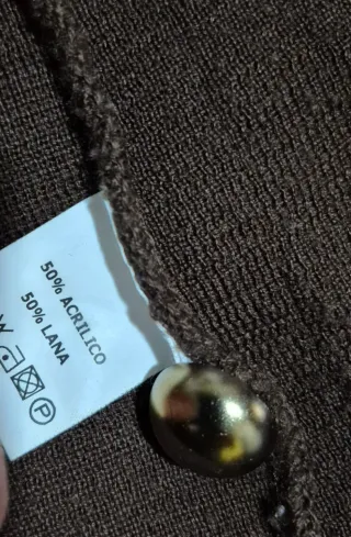 Cárdigan mujer marrón,  talla S