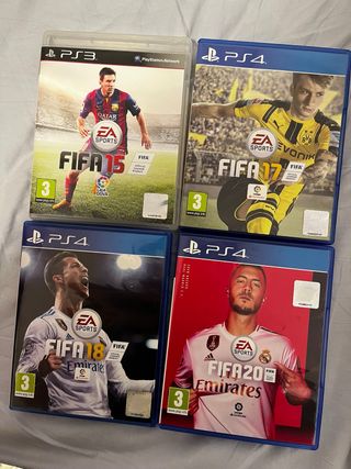 Lote 4 Videojuegos FIFA PS3 PS4