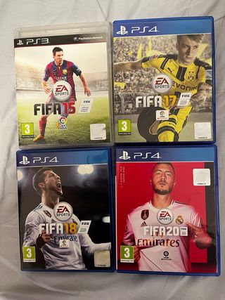Lote 4 Videojuegos FIFA PS3 PS4