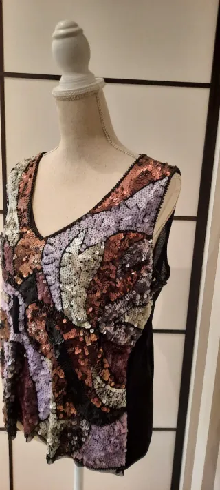 Top Joya Punto Roma Multicolor