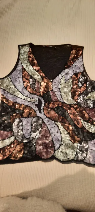 Top Joya Punto Roma Multicolor