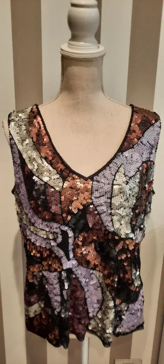 Top Joya Punto Roma Multicolor