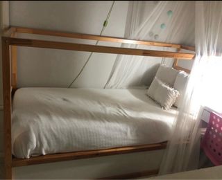 Cama infantil kura, reversible, ikea