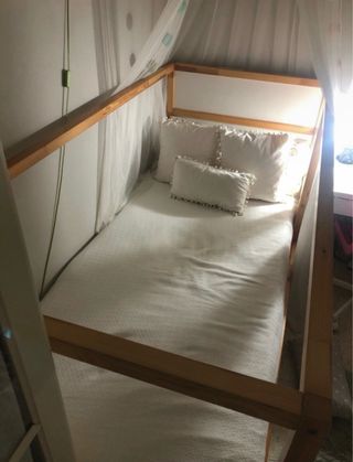 Cama infantil kura, reversible, ikea