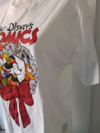 Camiseta Disney Mickey Donald Pluto Navidad