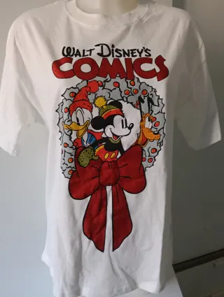 Camiseta Disney Mickey Donald Pluto Navidad