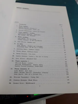 La Literatura inglesa en los textos