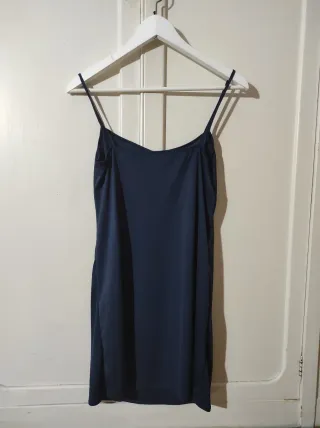 Vestido corto azul marino doble: 2 vestidos en 1