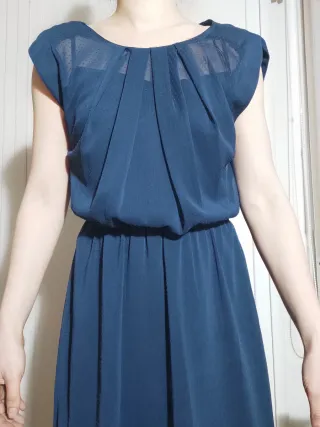 Vestido corto azul marino doble: 2 vestidos en 1