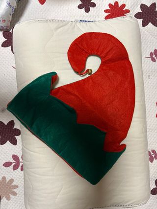 2 Gorro Elfo Navideño bicolor (Rojo y Verde)